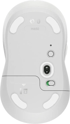 Мышь компьютерная  Mouse wireless LOGITECH Signature M650, white фото 2